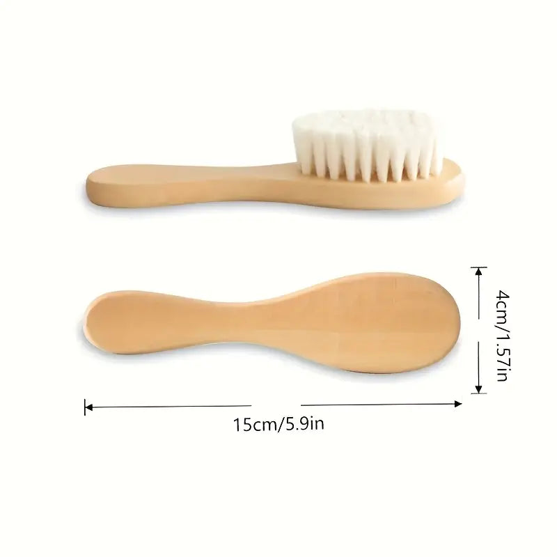2pcs/Kit Soft Baby Hair Brush Comb Set