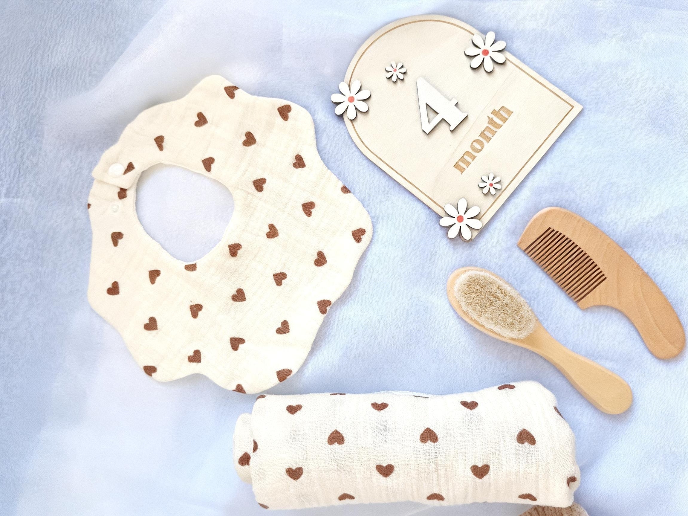 2pcs Pure Cotton Bibs